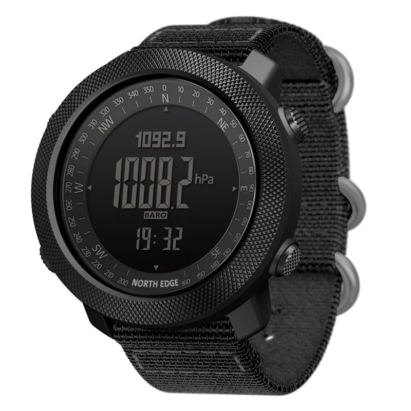 North Edge Apache 3 Men’s Sports Watch – Compass, Altimeter & Barometer