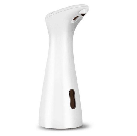 Automatic induction soap dispenser in sleek white design, featuring a sensor for touchless soap dispensing.