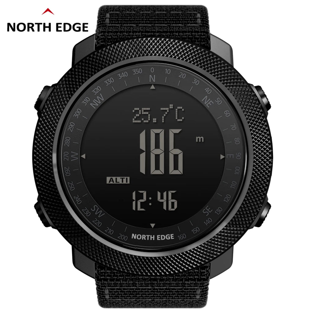 North Edge Apache 3 Men’s Sports Watch – Compass, Altimeter & Barometer