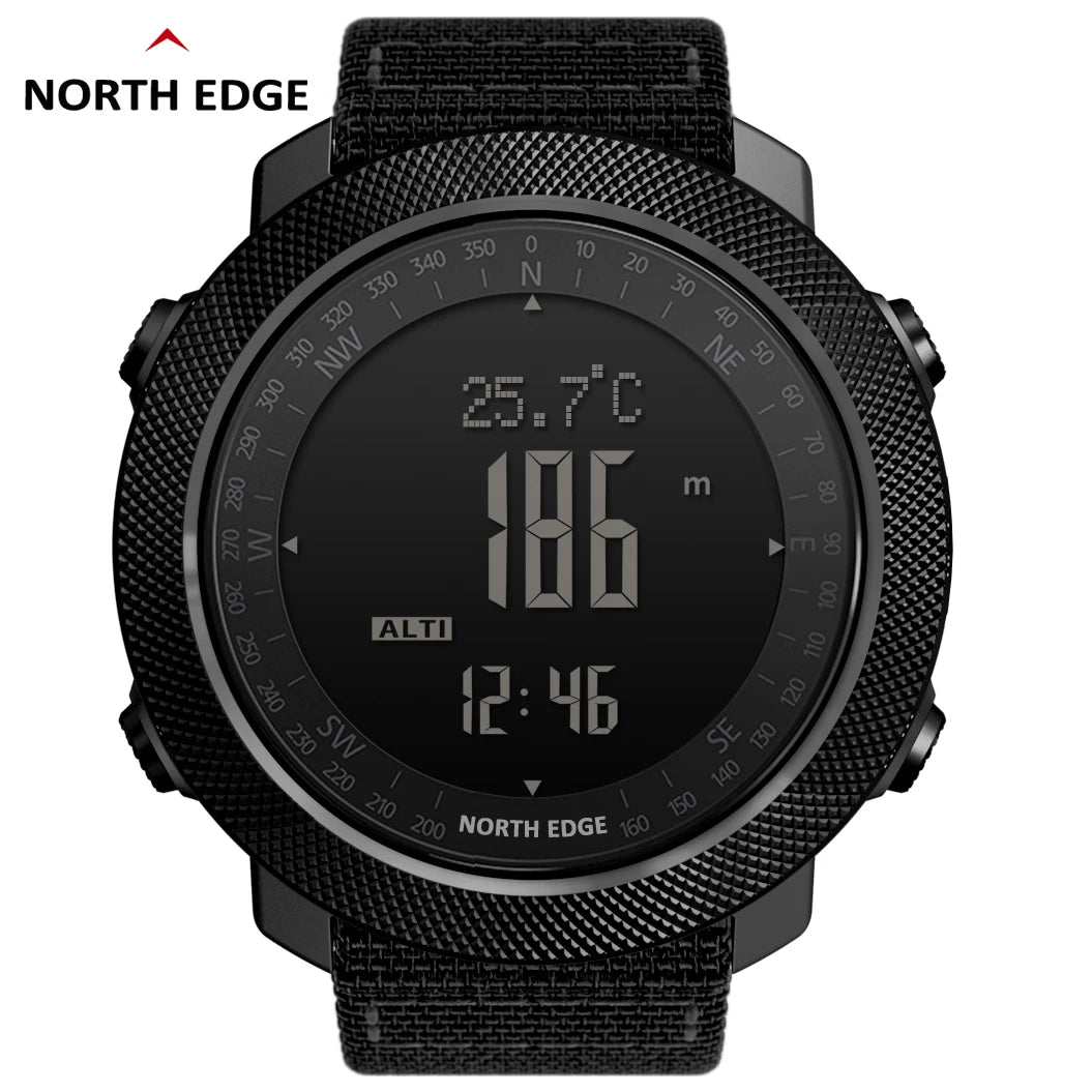 North Edge Apache 3 Men’s Sports Watch – Compass, Altimeter & Barometer