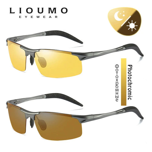 Anti-Glare Photochromic Driving Glasses – Polarized Day & Night Vision