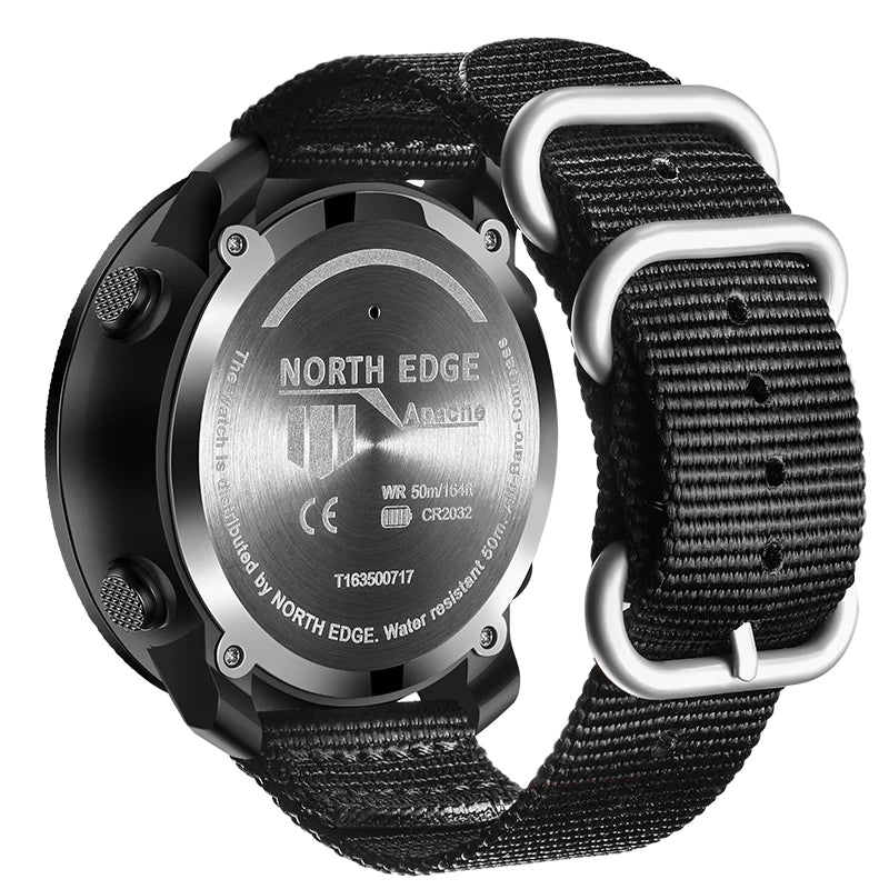 North Edge Apache 3 Men’s Sports Watch – Compass, Altimeter & Barometer