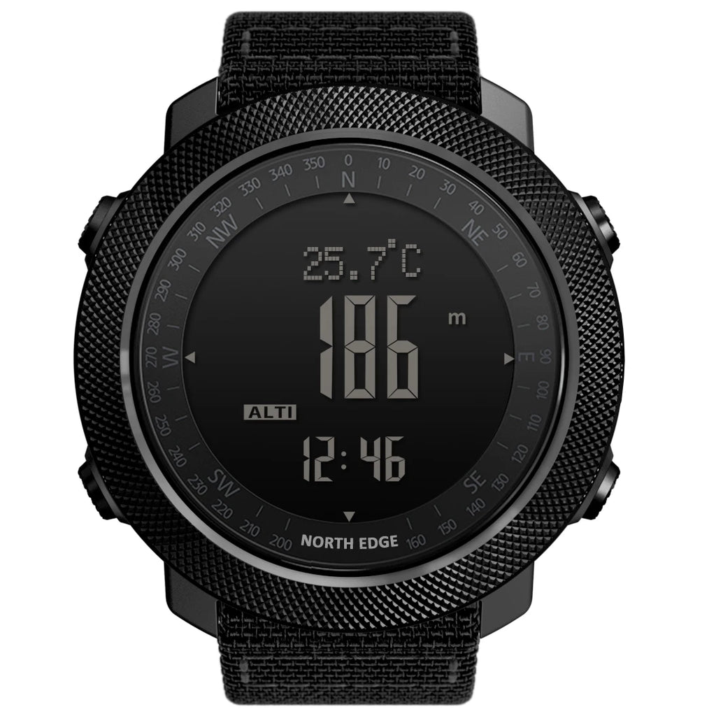 North Edge Apache 3 Men’s Sports Watch – Compass, Altimeter & Barometer