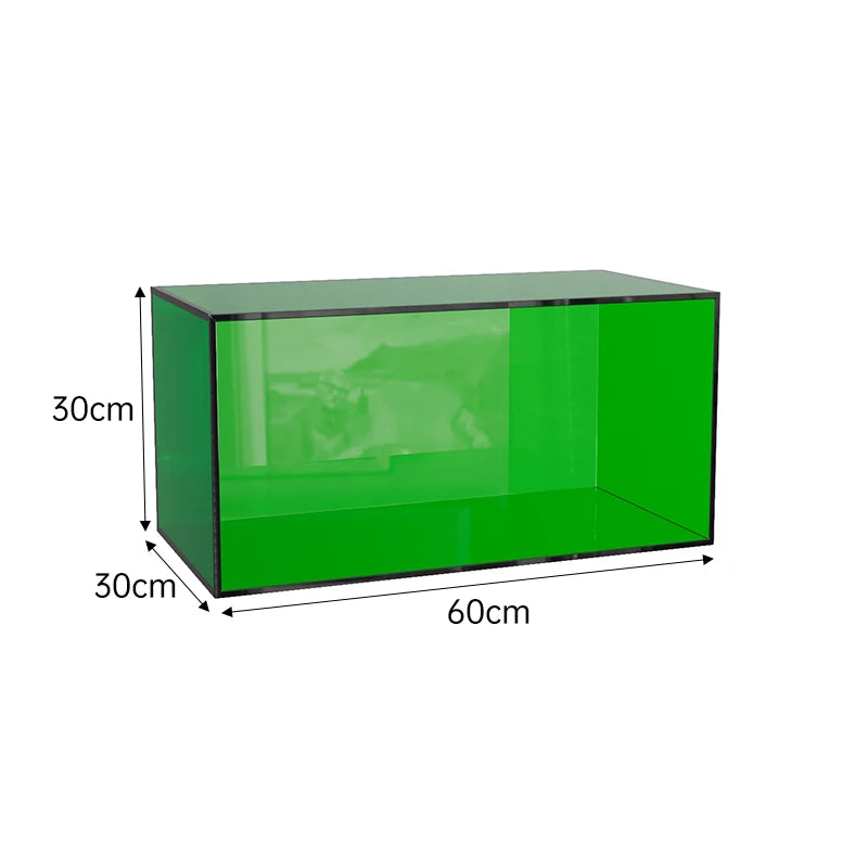 Acrylic Transparent Bookshelf – Colourful Multi-Layer Floor Storage