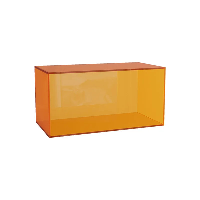 Acrylic Transparent Bookshelf – Colourful Multi-Layer Floor Storage