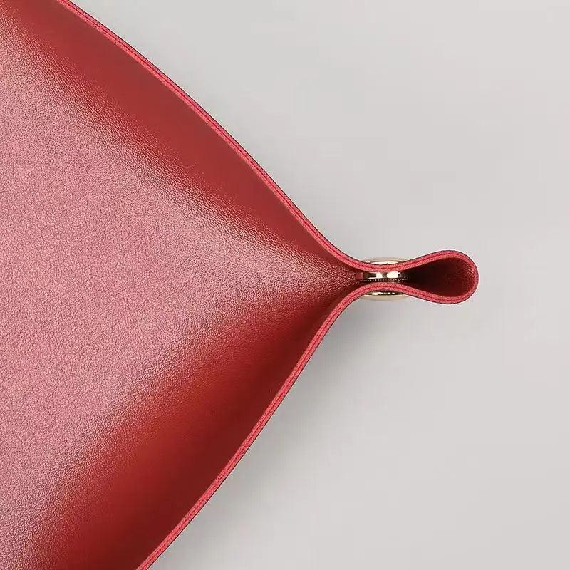 Leather Desk Organiser Tray – European Style Key & Sundry Storage