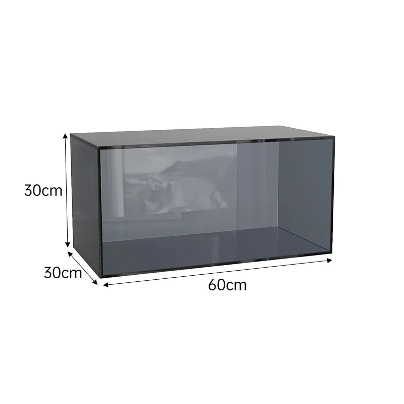 Acrylic Transparent Bookshelf – Colourful Multi-Layer Floor Storage