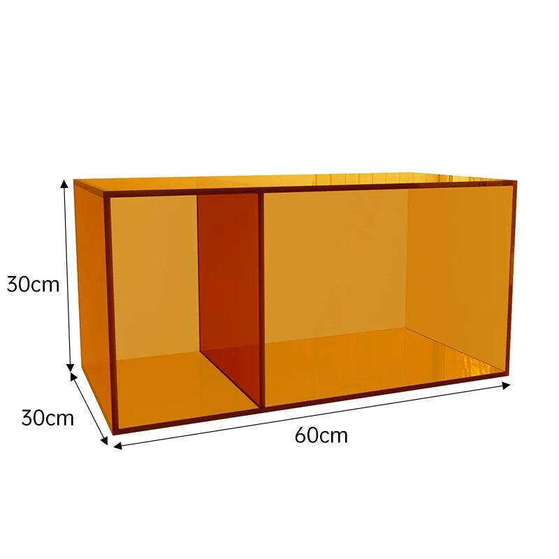 Acrylic Transparent Bookshelf – Colourful Multi-Layer Floor Storage