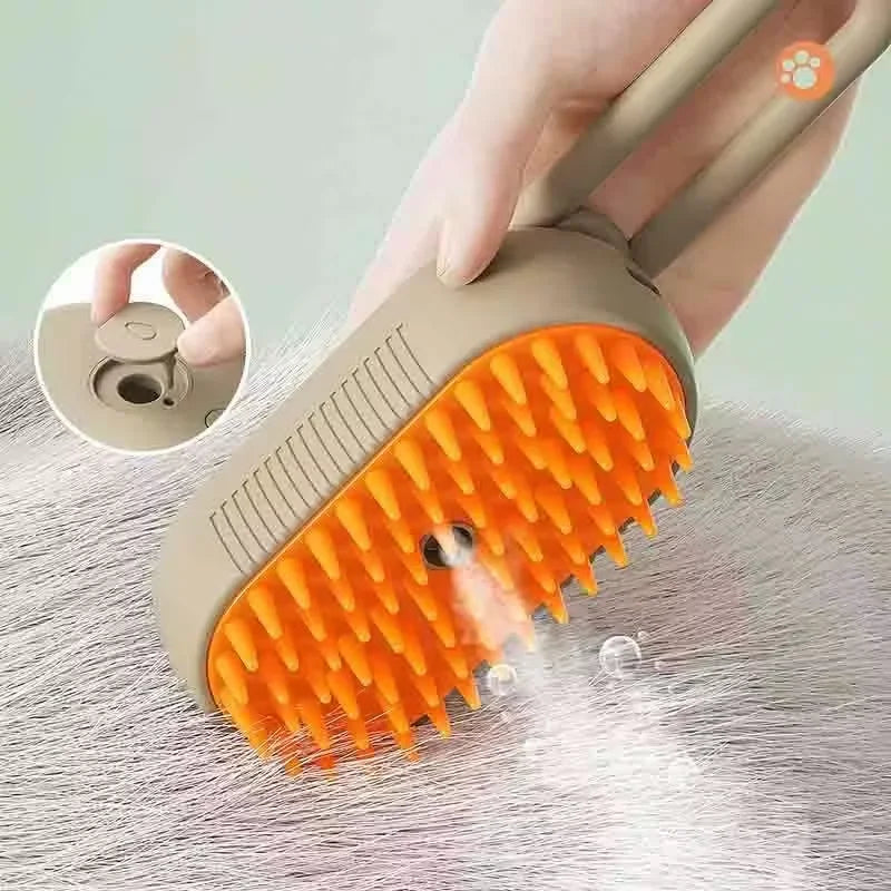 Pet Spray Massage Brush – Steam Grooming Comb for Cats & Dogs