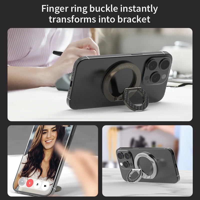 MagSafe Magnetic Phone Holder – Folding Ring Bracket Stand