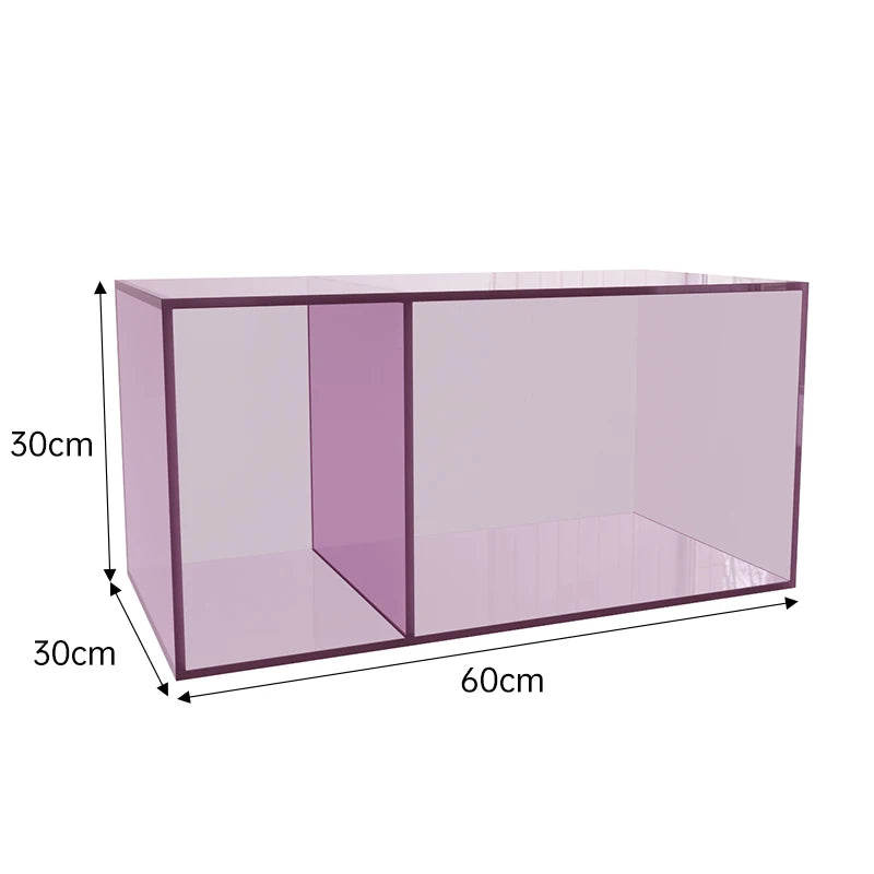 Acrylic Transparent Bookshelf – Colourful Multi-Layer Floor Storage