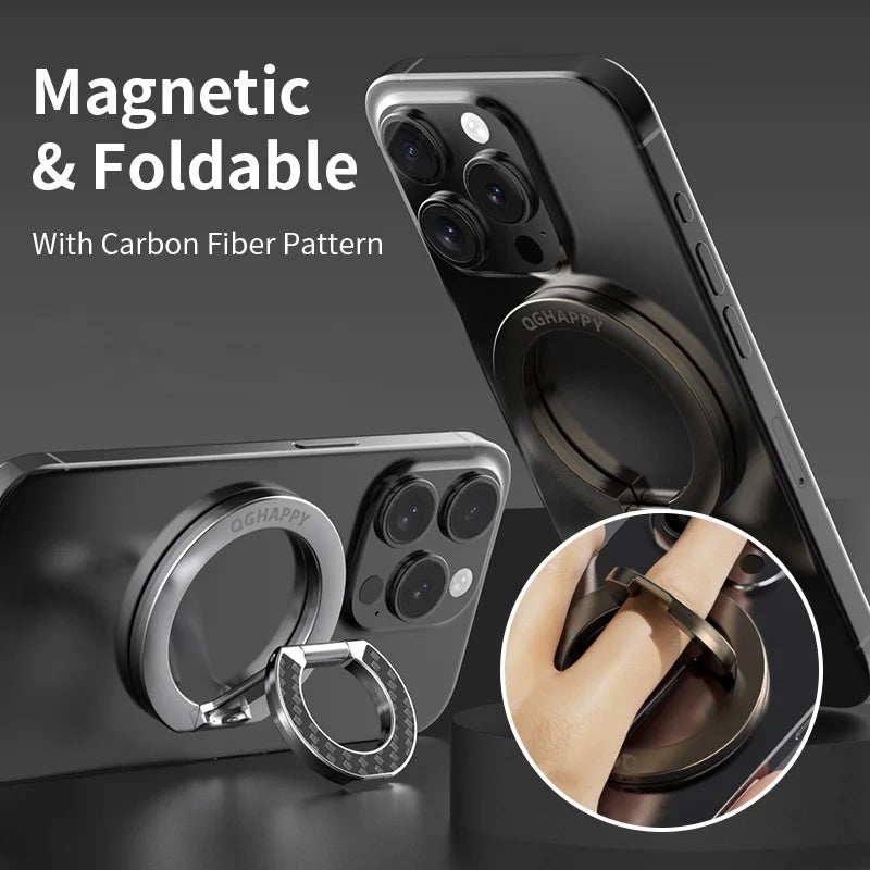 MagSafe Magnetic Phone Holder – Folding Ring Bracket Stand