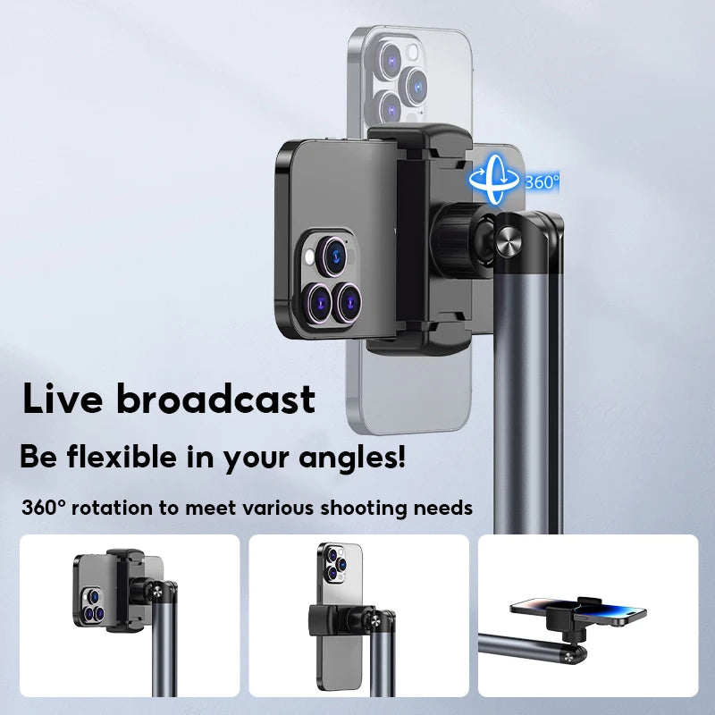 Tablet & Phone Floor Stand – Retractable Aluminium Lazy Holder